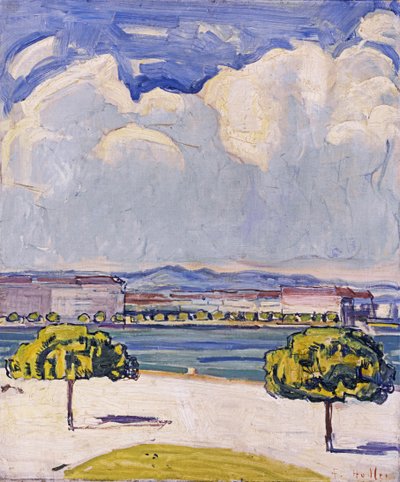 Il Quai du Mont-Blanc a Ginevra visto dal Jardin Anglais da Ferdinand Hodler