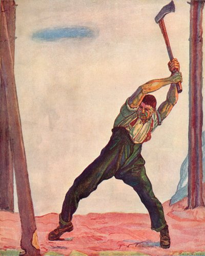 Il taglialegna, 1910 da Ferdinand Hodler