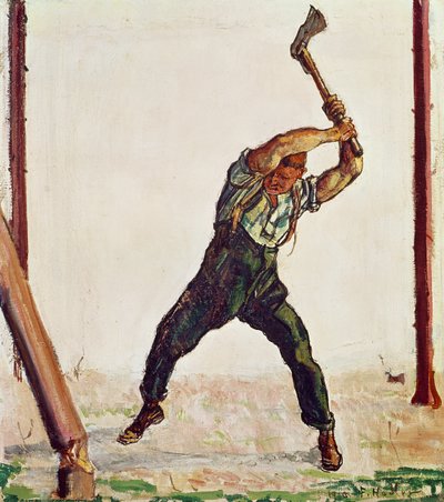 Il boscaiolo, 1910 da Ferdinand Hodler