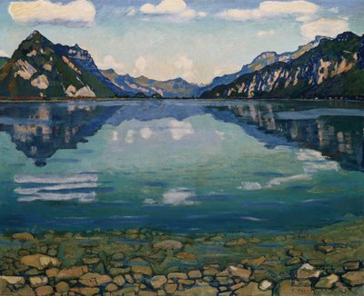 Thunersee con riflesso, 1904 da Ferdinand Hodler