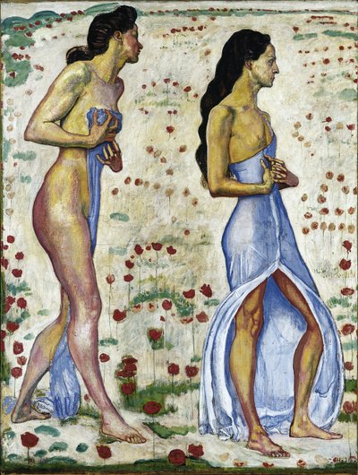 Due donne nei fiori Emozione 1a da Ferdinand Hodler