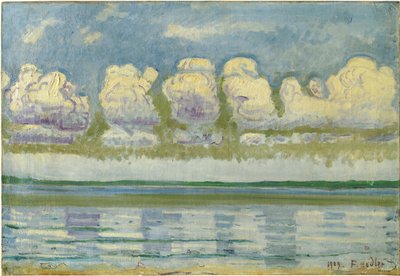 Vista del lago di Ginevra e del Giura svizzero da Ferdinand Hodler