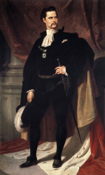 Ritratto di Luigi II di Baviera da Ferdinand II Piloty