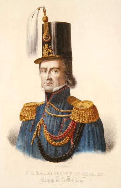 Barone Erasme Surlet de Chokier (1769-1839) Reggente del Belgio da Ferdinand J.J. Daems
