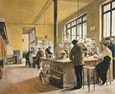 Francia, Parigi, Laboratorio chimico municipale a Parigi da Ferdinand Joseph Gueldry
