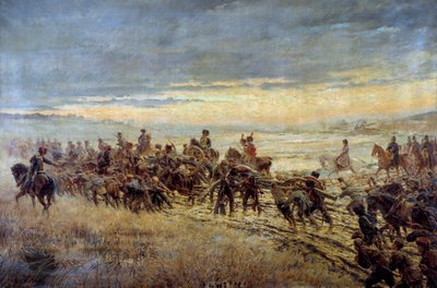 La vigilia della battaglia di Montmirail 10/02/1814 da Ferdinand Joseph Gueldry