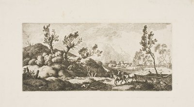 Paesaggio - Ragazzo con cavallo da Ferdinand Kobell