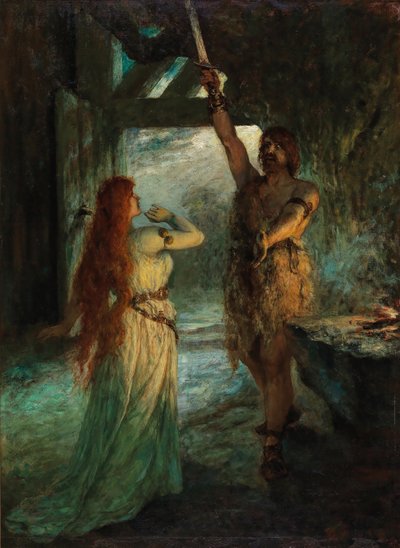 Valchiria 1° Atto: Sieglinde e suo fratello Siegmund da Ferdinand Leeke