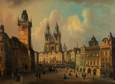 La Piazza della Città Vecchia a Praga da Ferdinand Lepie