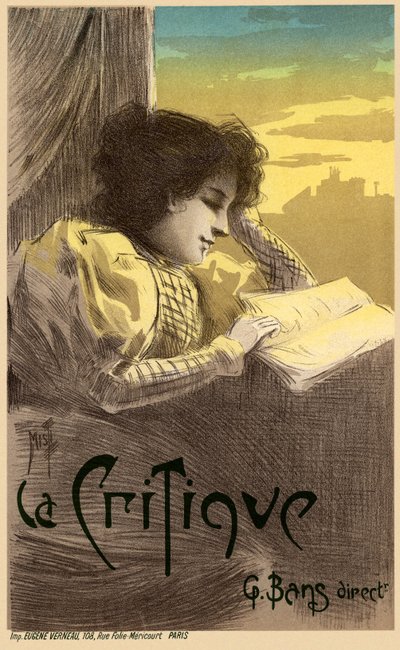 Poster del Journal La Critique, 1900 da Ferdinand Misti Mifliez