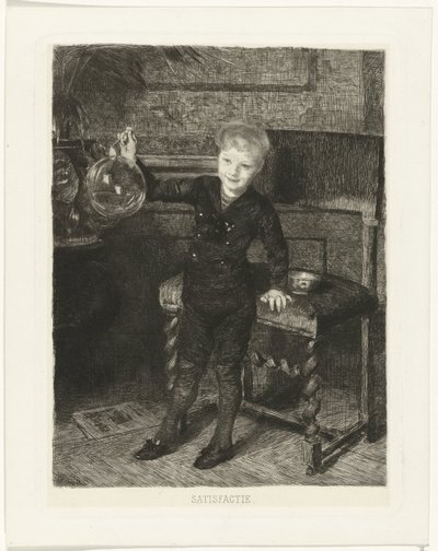 Ragazzo che soffia bolle da Ferdinand Oldewelt