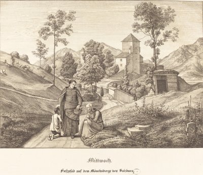 Mercoledì - Sentiero sul Mönchsberge vicino a Salisburgo da Ferdinand Olivier