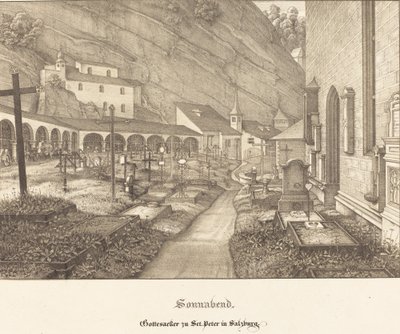 Sabato - Cimitero di San Pietro a Salisburgo da Ferdinand Olivier