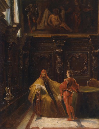 Interno della Scuola di San Rocco, Venezia da Ferdinand Petzl