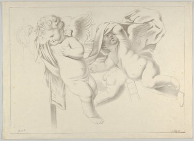 Studio di tre putti, ca. 1800-1844 da Ferdinand Piloty