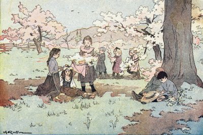 Bambini che raccolgono fiori dai campi, in Imagier de l