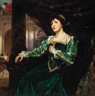 Ritratto di Madame Clémenceau da Ferdinand Roybet