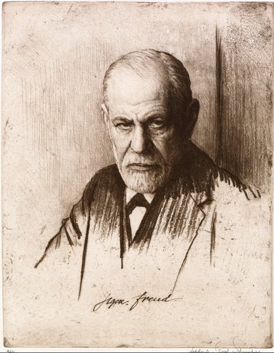 Ritratto di Sigmund Freud da Ferdinand Schmutzer