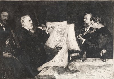 Il Quartetto Joachim, 1904 da Ferdinand Schmutzer