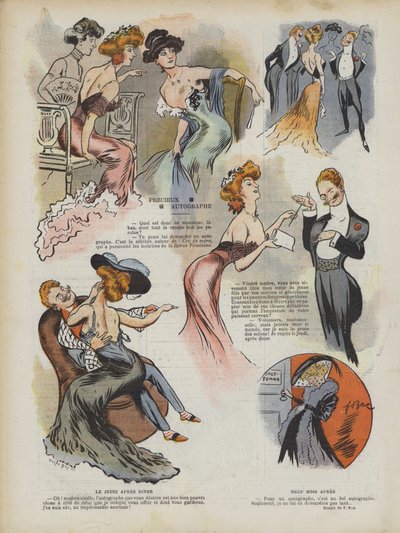 Illustrazione per Le Rire (litografia a colori) da Ferdinand Sigismund Bac