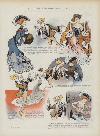 Illustrazione per Le Rire (litografia a colori) da Ferdinand Sigismund Bac