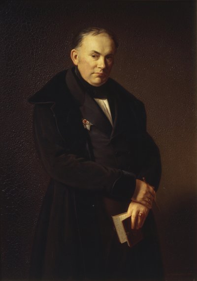 Ritratto del poeta Vasily Zhukovsky, 1844 da Ferdinand Theodor Hildebrandt