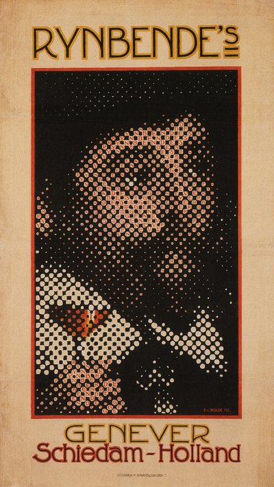 Genever di Rynbende Schiedam, c. 1910 da Ferdinand Van Wolde