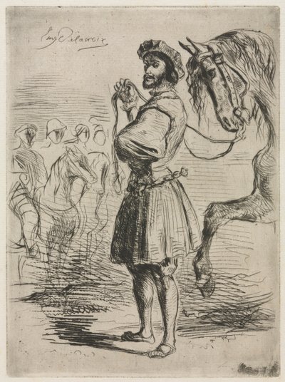 Un signore al tempo di Francesco I, 1833 da Ferdinand Victor Eugene Delacroix