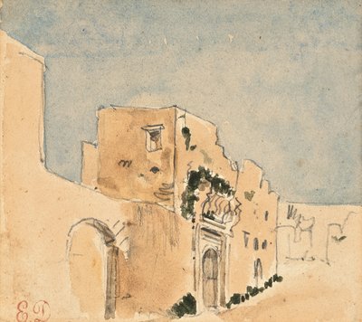 Edificio marocchino da Ferdinand Victor Eugene Delacroix
