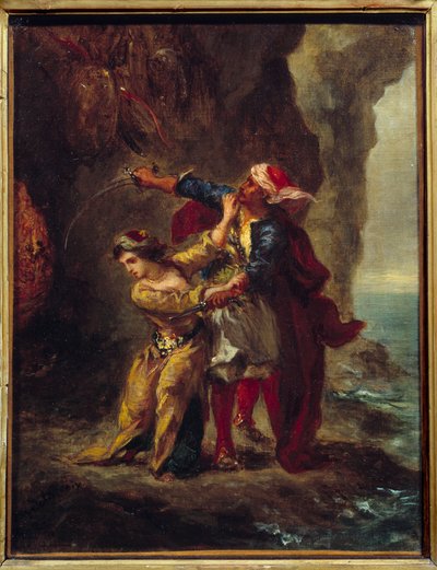 La sposa di Abydos. Illustrazione del libro di George Gordon Byron noto come Lord Byron 