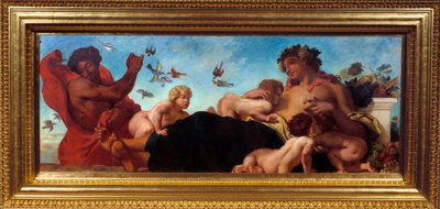 Agricoltura Una madre che allatta i suoi figli da Ferdinand Victor Eugene Delacroix
