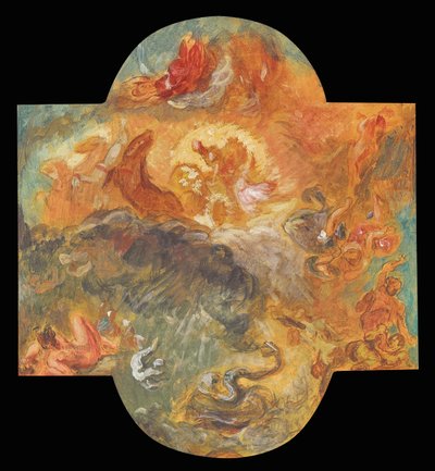 Apollo uccide Pitone, 1850 da Ferdinand Victor Eugene Delacroix