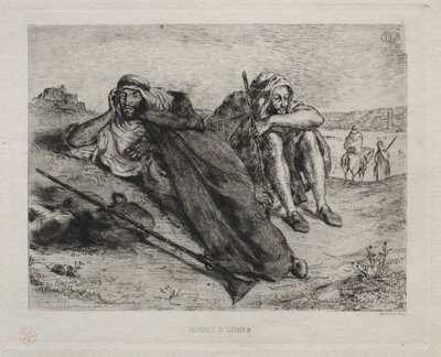 Arabi di Orano da Ferdinand Victor Eugene Delacroix