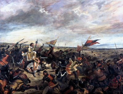 Battaglia di Poitiers 1356, 1830 da Ferdinand Victor Eugene Delacroix