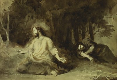 Cristo sul Monte degli Ulivi, 1826 da Ferdinand Victor Eugene Delacroix