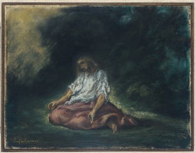 Cristo nel Giardino del Getsemani da Ferdinand Victor Eugene Delacroix