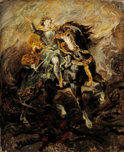 Clorinda interviene per salvare Olindo e Sofronia da Ferdinand Victor Eugene Delacroix