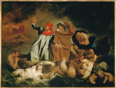 Dante e Virgilio ... da Ferdinand Victor Eugene Delacroix