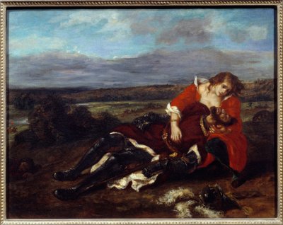 La morte di Lara da Ferdinand Victor Eugene Delacroix