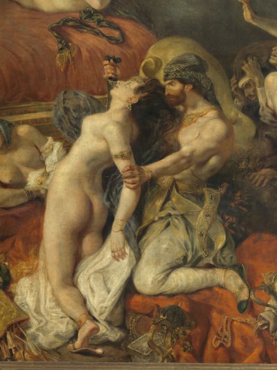 (dettaglio) Morte di Sardanapalo da Ferdinand Victor Eugene Delacroix