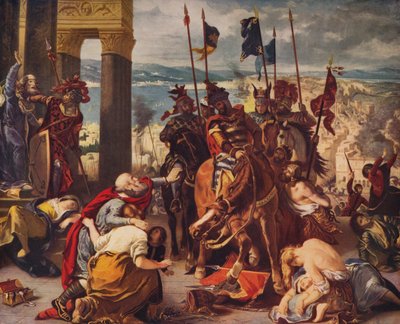 Ingresso dei crociati a Costantinopoli, 1840, c1915 da Ferdinand Victor Eugene Delacroix