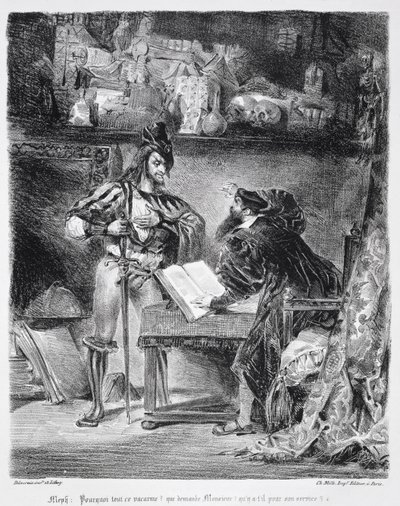 Primo incontro tra Faust e Mefistofele: 