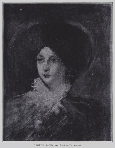 George Sand da Ferdinand Victor Eugene Delacroix