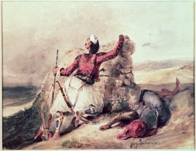 Greci Sotto Assedio da Ferdinand Victor Eugene Delacroix