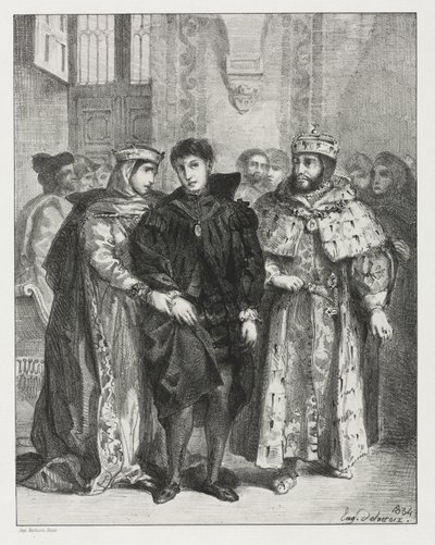 Amleto, 1834 da Ferdinand Victor Eugene Delacroix
