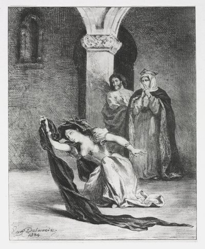Amleto: Il canto di Ofelia da Ferdinand Victor Eugene Delacroix