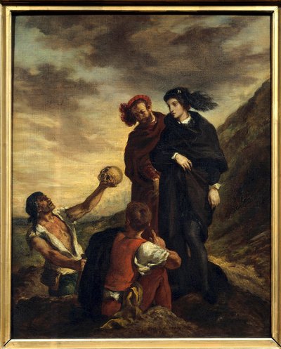 Amleto e Orazio al cimitero da Ferdinand Victor Eugene Delacroix