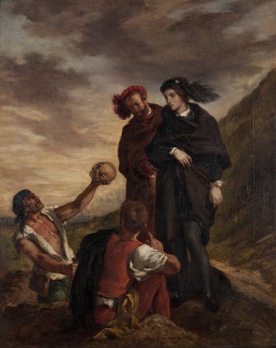 Amleto e Orazio nel cimitero da Ferdinand Victor Eugene Delacroix