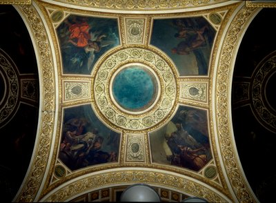 Storia e Filosofia. Cupola della biblioteca dell