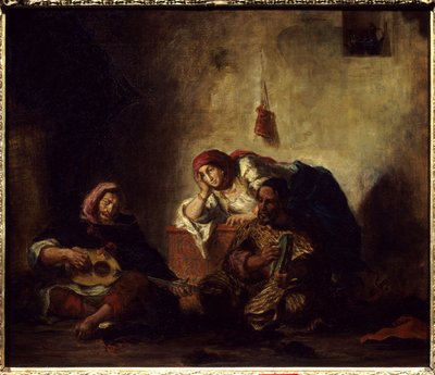 Musicisti ebrei a Mogador (antico nome di Essaouira) in Marocco da Ferdinand Victor Eugene Delacroix